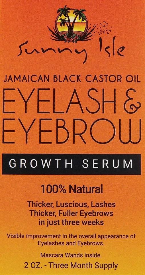 Sunny Isle Jamaican Black Castor Oil Eyebrow & Eyelash Growth Serum - 2 oz - Image 4 of 4