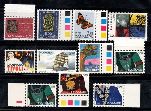 Dänemark 1993 postfrisch ** 100% Archäologie, Schmetterling, Schiff, Trachten