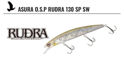 OSP O.S.P. RUDRA 130SP SW 130mm 20g Suspending Jerkbait choose color, from Japan