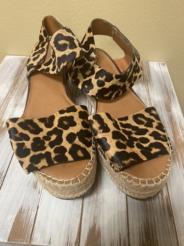 Franco Sarto Coastal Cheetah Print Espadrille Woman's Flat Sandals Size 9.5  | eBay