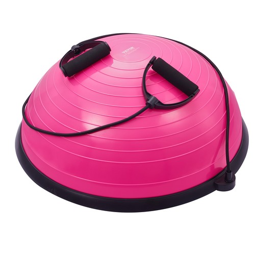 VEVOR 23" Half Exercise Ball Trainer Yoga Balance Stability Ball Resistance Band - Picture 10 of 12