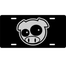 License Plate Pig Subaru Auto Car Tag Aluminum
