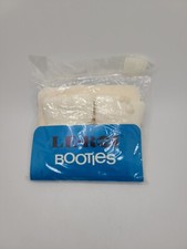 Vintage Le Roi Baby Bootie Socks White New Won't Kick Off