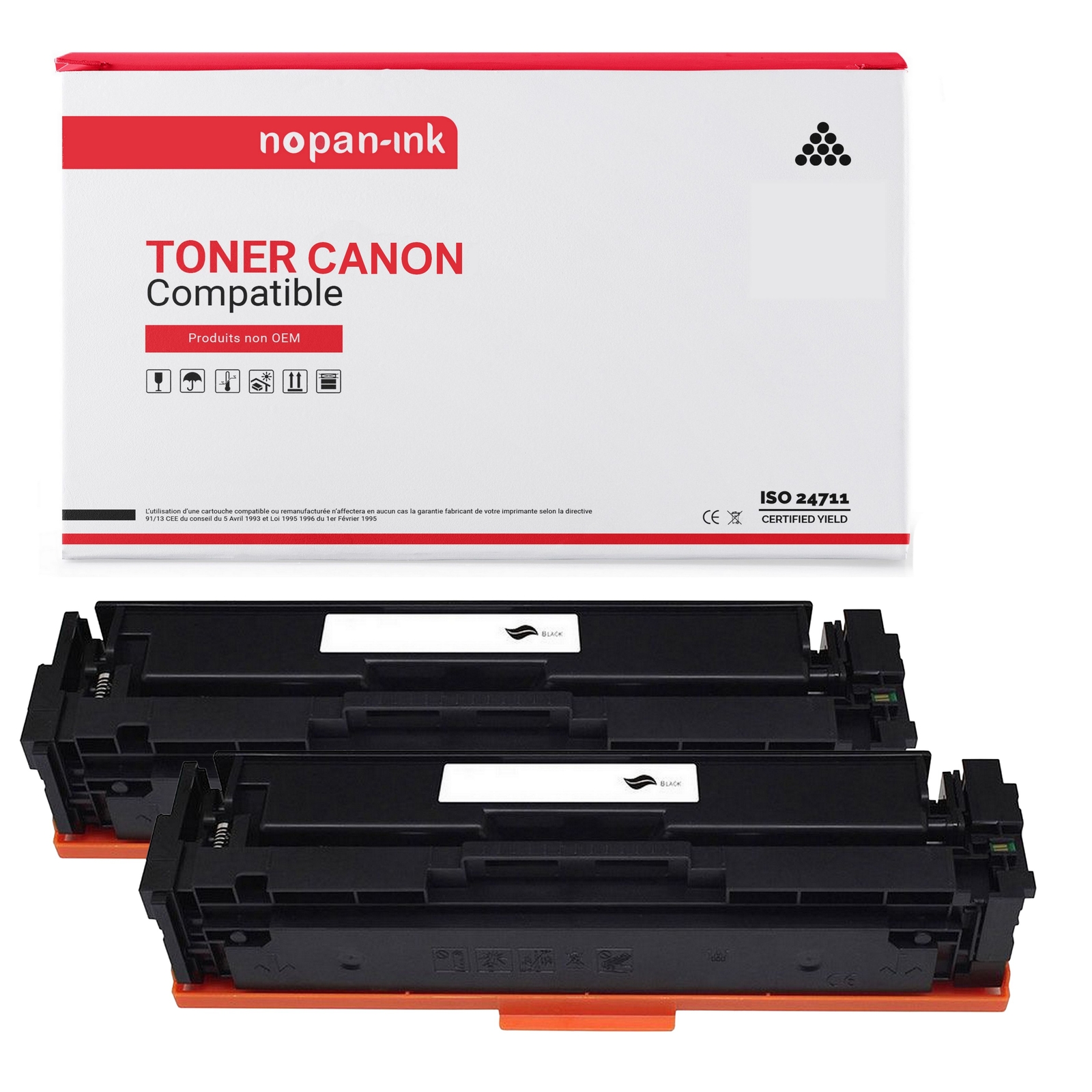 Toner 045 BK noir 1242C002 cartouche compatible pour imprimante laser Canon CF400X