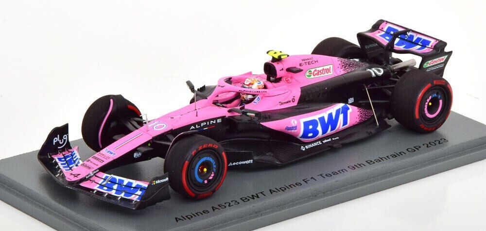 Car Model 1:43 Scale Formula 1 Spark F1 Alpine A523 Gasly
