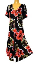 TS TAKING SHAPE plus sz S / 16 Coming Up Roses Dress lined stretch NWT rrp$150!
