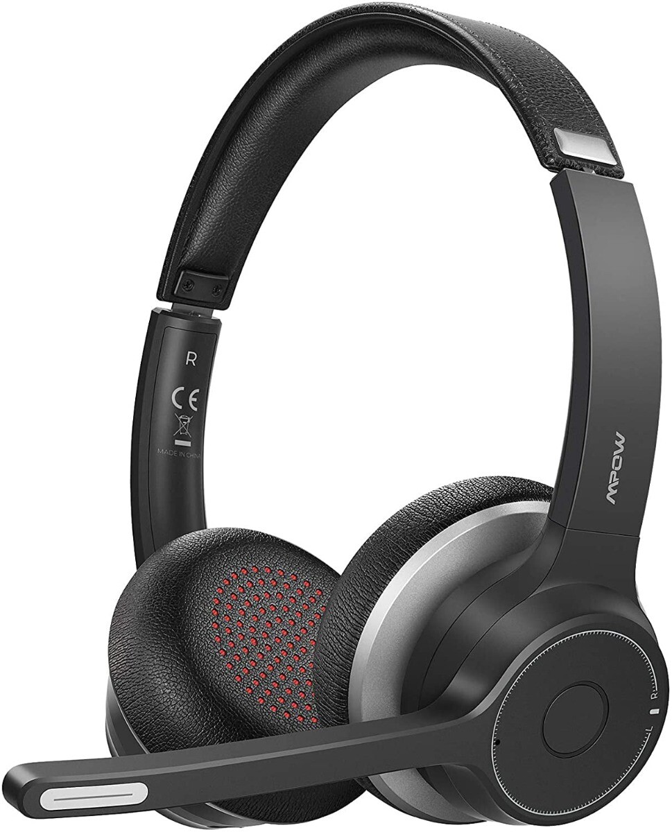 Mpow BH359 Over-Ear Bluetooth Headphones with Noise Cancellation in Black-image