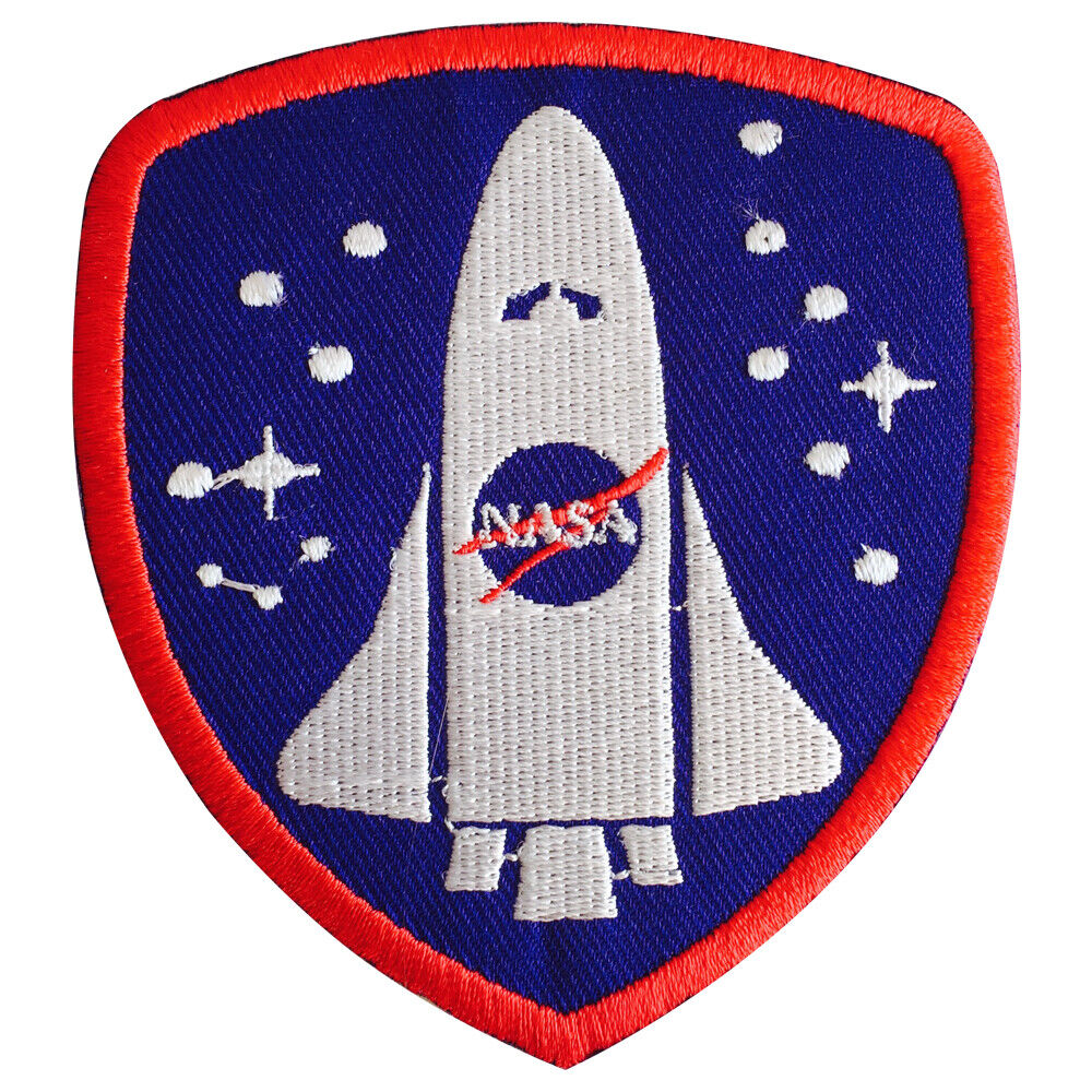 NASA Space Ship Embroidered Iron on Sew on Patch Badge For Clothes 8X9CM