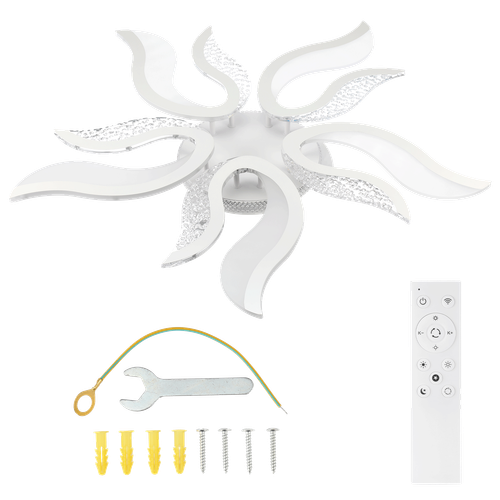 RGB LED Deckenleuchte Dimmbar Wohnzimmer Moderne Deckenlampe mit Fernbedienung - Bild 11 von 17