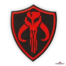 Mythosaur Skull Patch, Mandalorian Star Wars Bounty Hunter Boba Fett