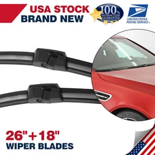 Front Windshield Wiper Blades Pair 26"+18" All Season For BMW 740i 2011 - 2015