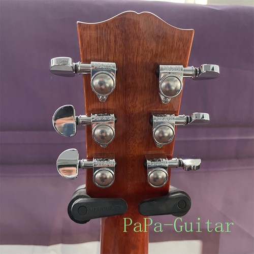 Vintage Sunburst Acoustic Guitar Glossy J45 Spruce Top Mahogany Neck Build-in EQ - Picture 8 of 8