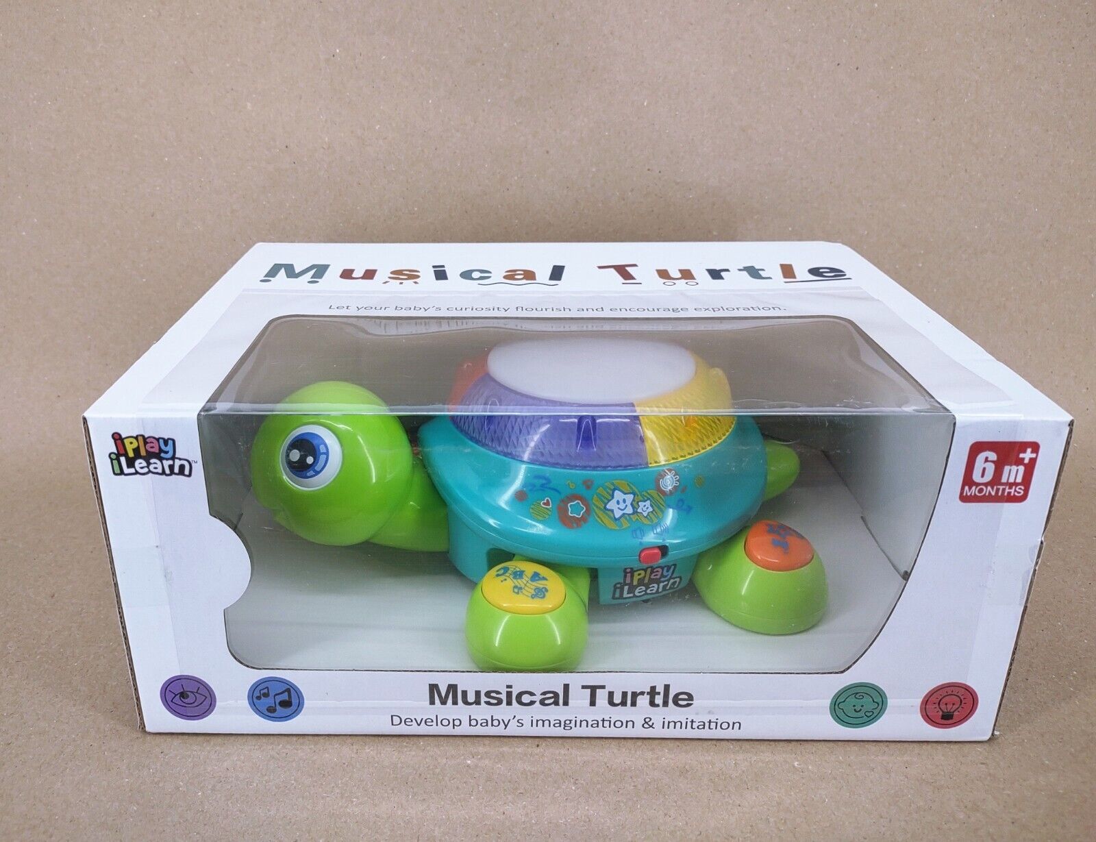 iPlay, iLearn Musical Turtle Toy English & Spanish Learning with Light –  iPlay iLearn Toys