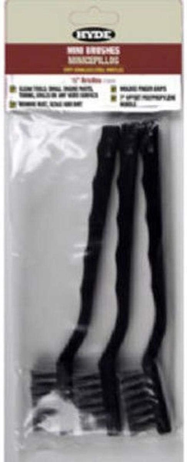 Stainless Steel Mini Brush 3-Pack by Tools 46650 Durable Cleaning Tool Set