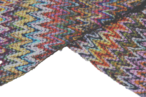 WOOL & CASHMERE LUXURY BOUCLE CHEVRON KNIT 20 COLOUR VARIATION MADE IN ITALY B11 - Picture 6 of 12