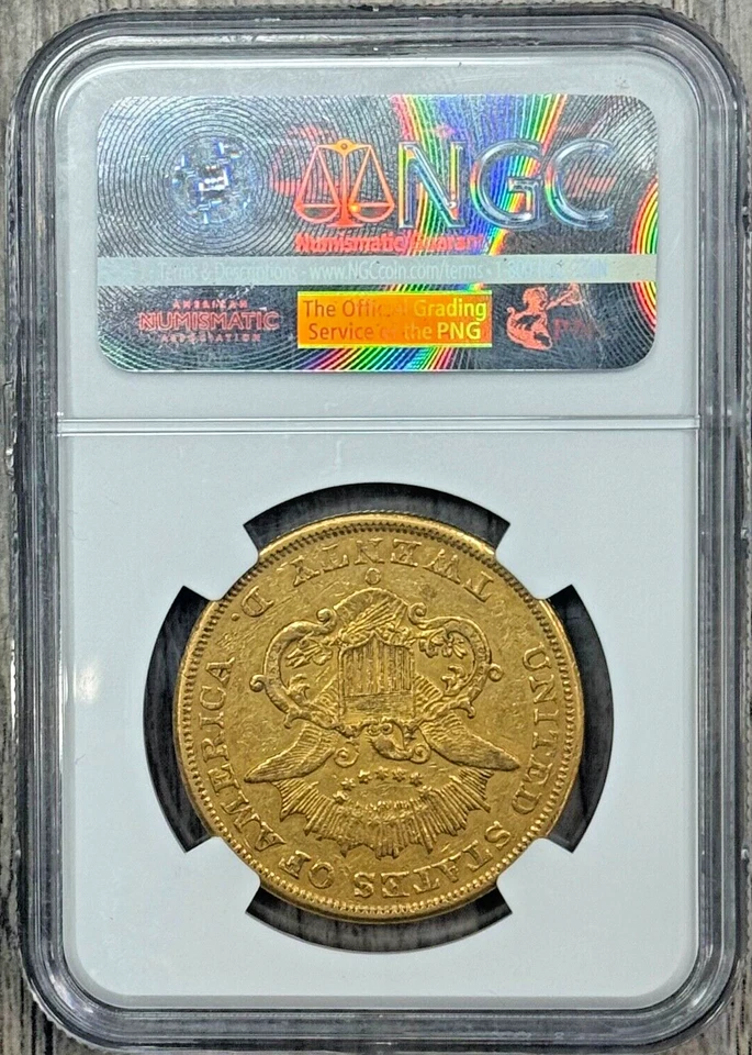 1851 O $20 Liberty Head Double Eagle NGC AU-53, High Grade Semi-Key Date Coin - Image 2 of 4