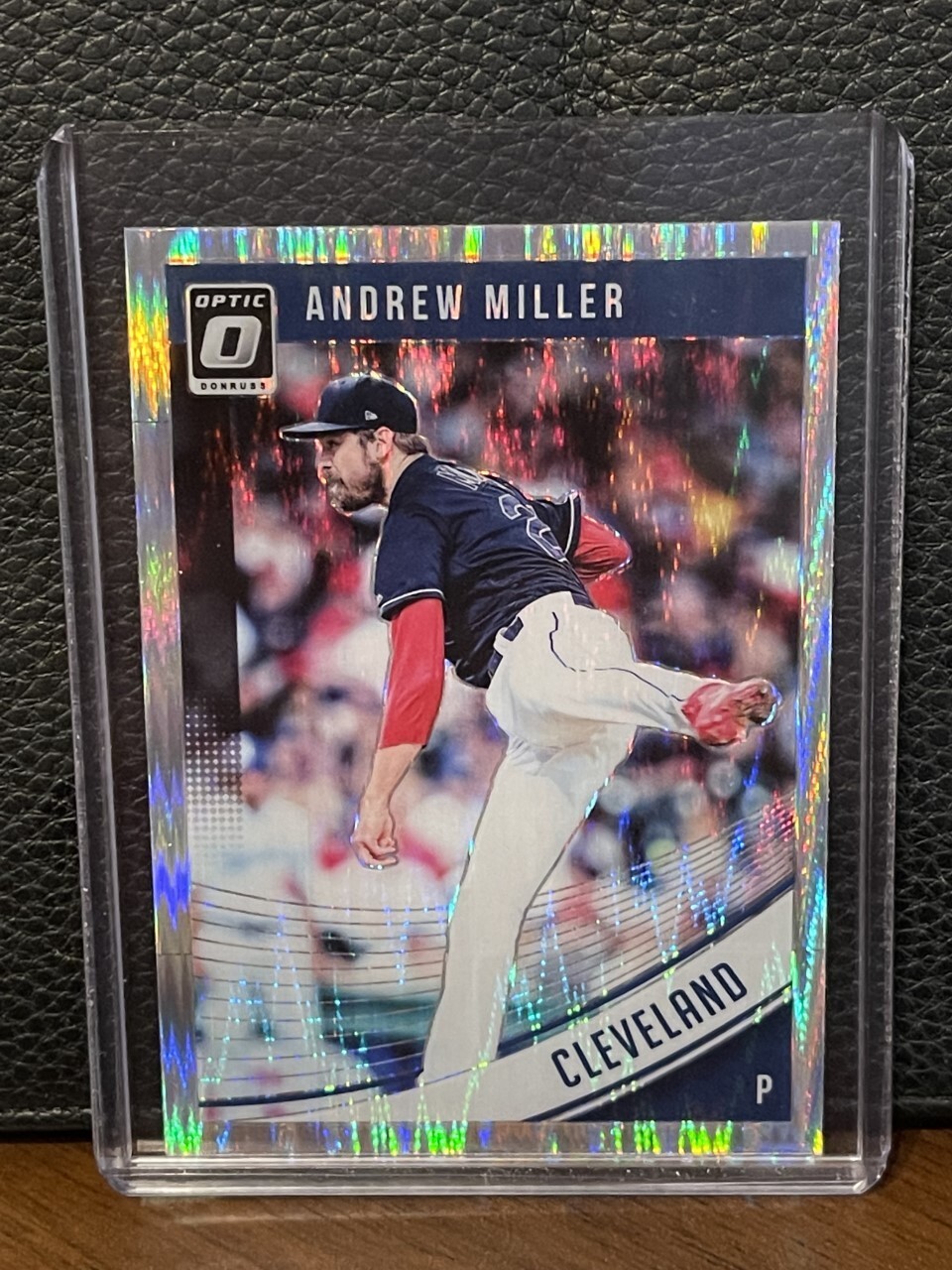 2018 Donruss Optic SHOCK Andrew Miller #86 Cleveland Indians