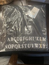 Womens Ouija Board Long Sleeve Fleece Sweatshirt Black