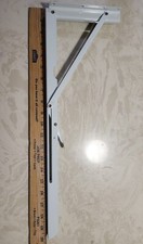 20 Inches heavy Duty Metal L shelf Foldable Brackets Collapsible White ,2 Pcs **