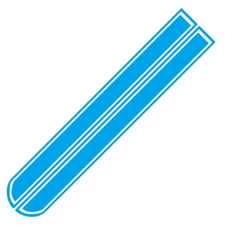 Blue Car Hood Decal Sticker Racing Body Side Vinyl Stripe Decoration Waterproof