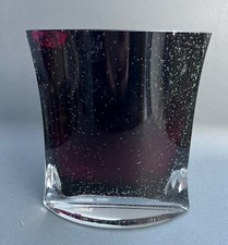 Design Glasvase Vase Sommerso  Lila Oval Luftblasen Vintage 1,4 kg