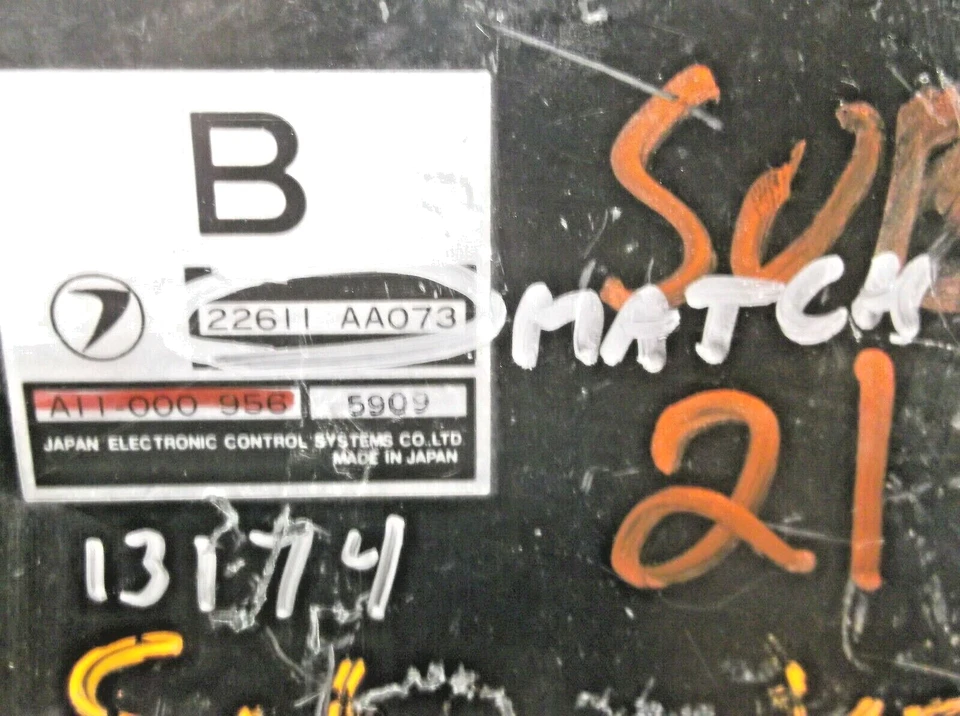 85-86-87-88 SUBARU XT 1.8L MÓDULO MOTOR/ORDENADOR..ECU..ECM.PCM Foto 2 de 3