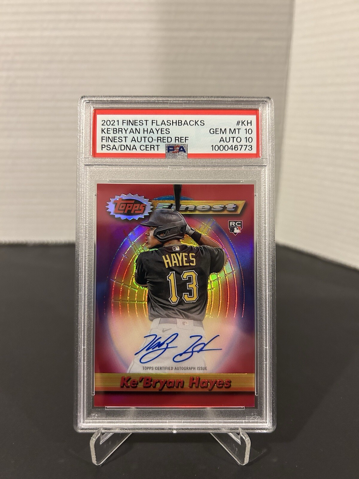 Ke’Bryan Hayes Red Refractor Rookie(RC) Auto /5 💎PSA 10✍️Auto 10💎 1️⃣POP 1️⃣