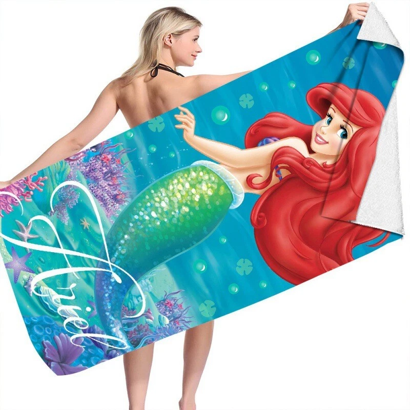 Little mermaid store bath towel