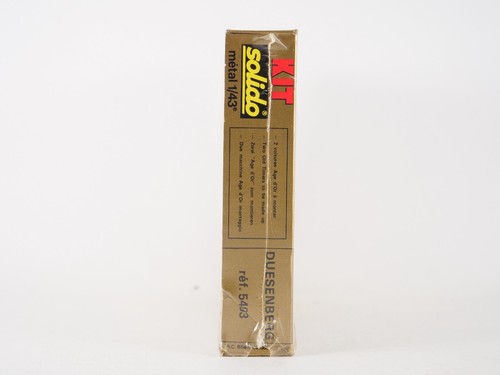 Solido Kit 1/43 5403 Metal 2 Duesenberg Spyder 1931 - Picture 7 of 7