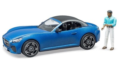 BRUDER, BRUDER Roadster Car with Blue Driver, 1/16 Scale, BRU3481