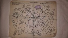 Vintage ausgefallenes Handarbeit Magazin Nr. 7 Stickerei Transfer Muster Rose Beutel