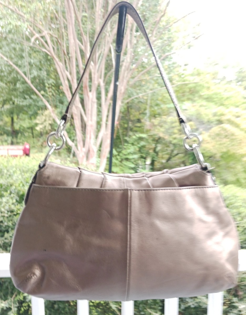 Coach F17217 Vintage Dark Gold Soho Y2K Leather Buckle Flap