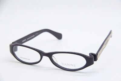 NEW VANNI V8251 A05 DARK PURPLE BEIGE AUTHENTIC EYEGLASSES FRAMES 50-16