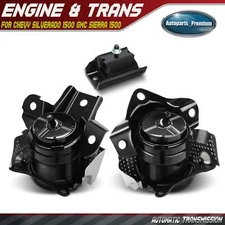 3x Engine Motor and Transmission Mount for Chevy Silverado 1500 GMC Sierra 1500