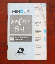 MINOLTA VECTIS S-1 INSTRUCTION BOOK/175577