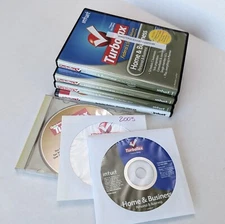 TurboTax (Lot of 7) 2000 Deluxe, 2003, 2007 Deluxe, 2009, 2010, 2011, 2012