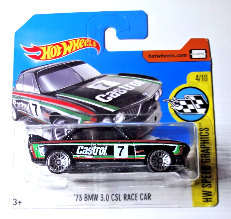 Hot Wheels - '73 BMW 3.0 CSL Race Car - Castrol - HW Speed Graphics 2017 - DTX60