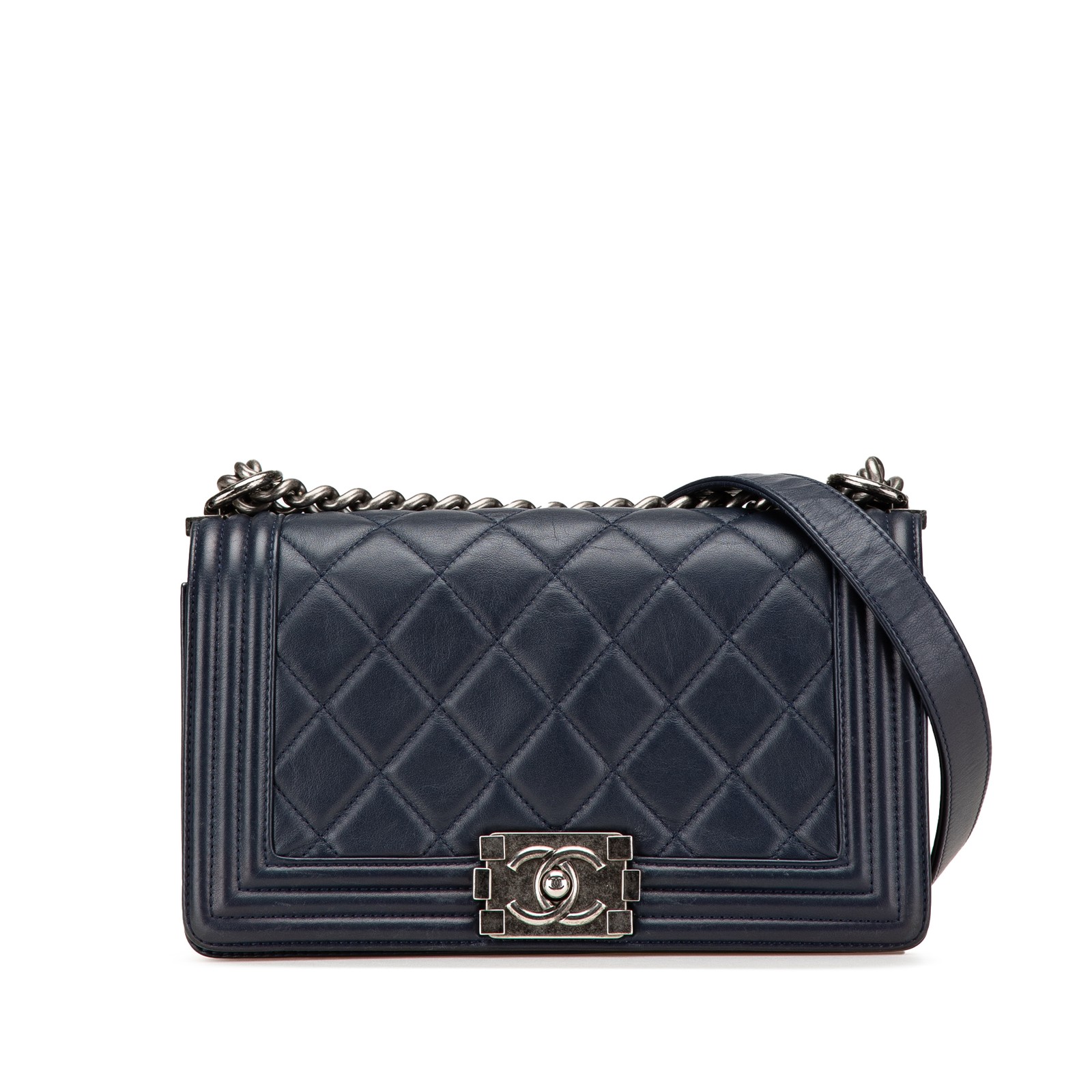 Chanel Old Medium Boy Flap Bag in Quilted Calfskin