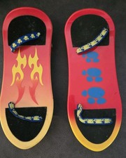 Build A Bear Wokshop BAB Skateboards  Flames Dragon  And  PAW PRINTS 9 1/4"