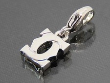 Charm Cartier 2C bambino oro bianco pendente superiore argento Au750 K18 L 0,...