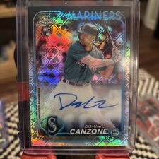 2024 Topps Chrome Logofractor Autographs Dominic Canzone #RCA-DCA (AU, RC)