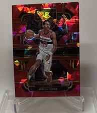 2023-24 Panini Select - Red Cracked Ice Prizms #18 Jordan Poole Mint