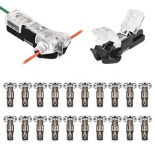 T Tap Wire Connectors - 20Pack Solderless 3 Way 1 Pin Low Voltage Quick Splic