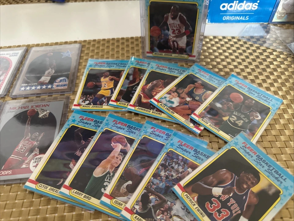 1988/89 Fleer Basketball Super Star Sticker Set Michael Jordan + Hoops Goat 💥 - Image 2 of 4