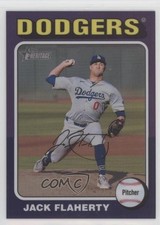 2024 Heritage High Number Hot Box Chrome Purple Refractor Jack Flaherty 15fy