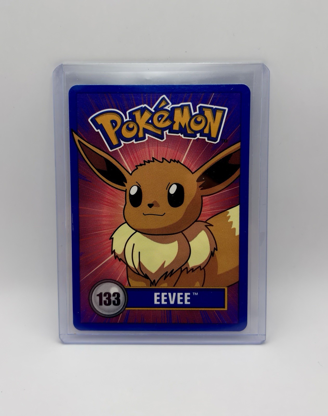 Eevee #133 - Official Nintendo Pokemon Promo Card 1998 Blue Border Vintage NM LP