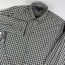 MIZZEN MAIN Mens XL Leeward Checkered Long Sleeve Button Down Shirt Trim Fit