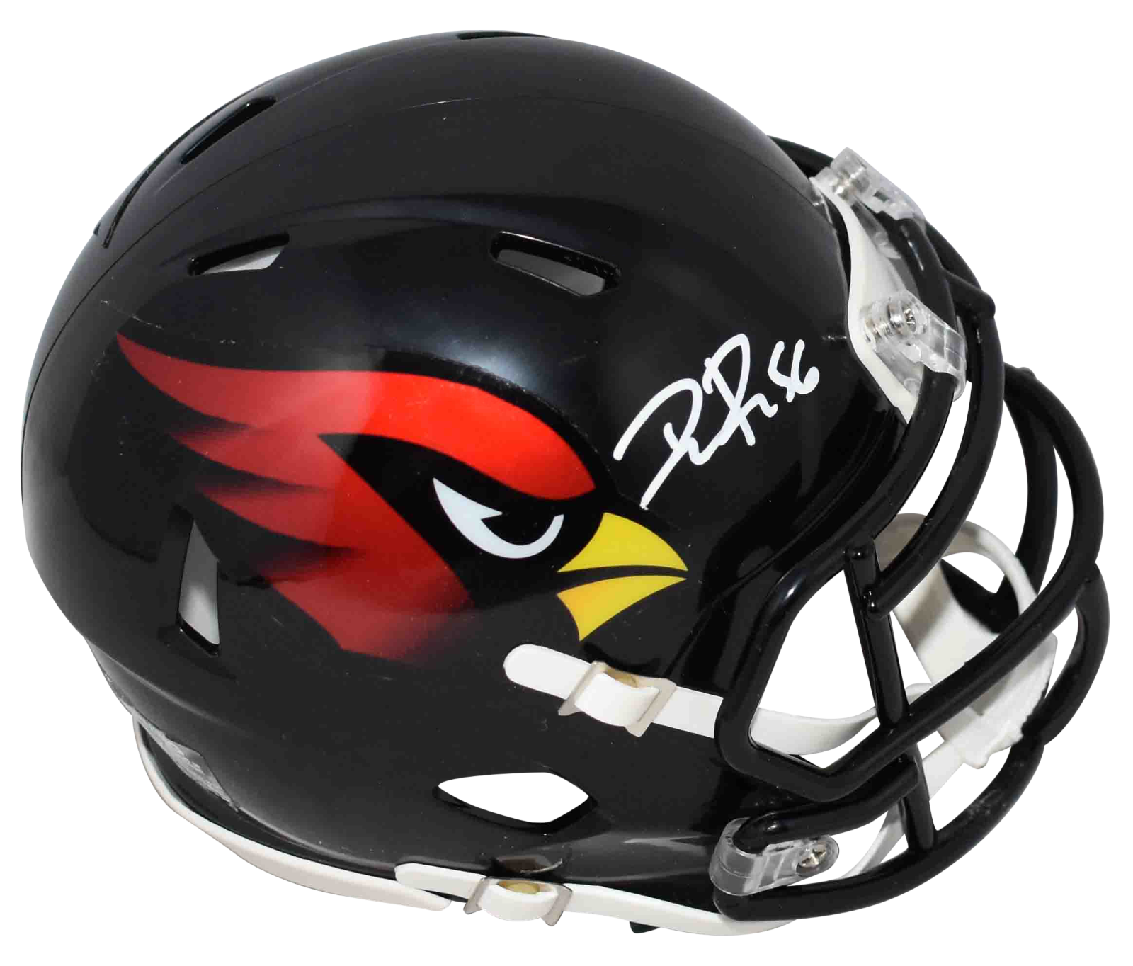 Darius Robinson Autographed Signed Arizona Cardinals BLACK SPEED MINI HELMET BECKETT 