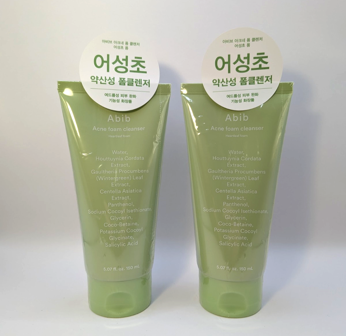 x2 [Abib] ACNE FOAM CLEANSER HEARTLEAF FOAM 150ML - Twin Pack