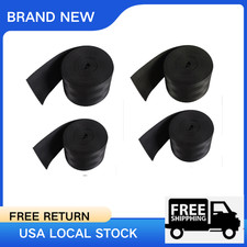 4Pc Car Seat Belt Replacement Webbing Strap Racing Safety Harness Fabric 3.6M